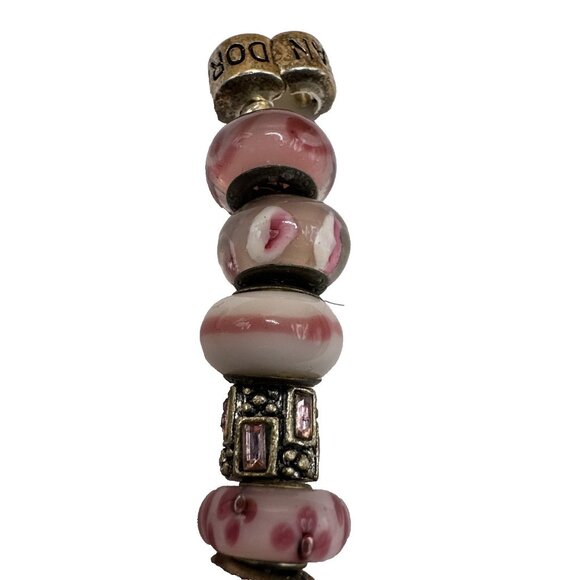 Pandora Sterling Silver Moments Snake Chain Barrel Clasp Bracelet 7.9" - Picture 7 of 7